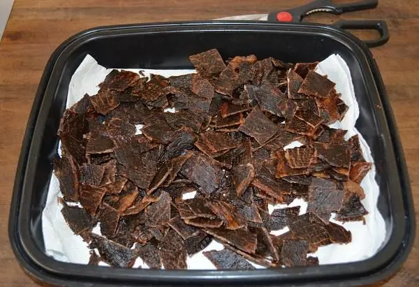 Honey, soy, and garlic beef jerky